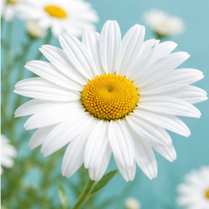 White Shasta daisies in bloom